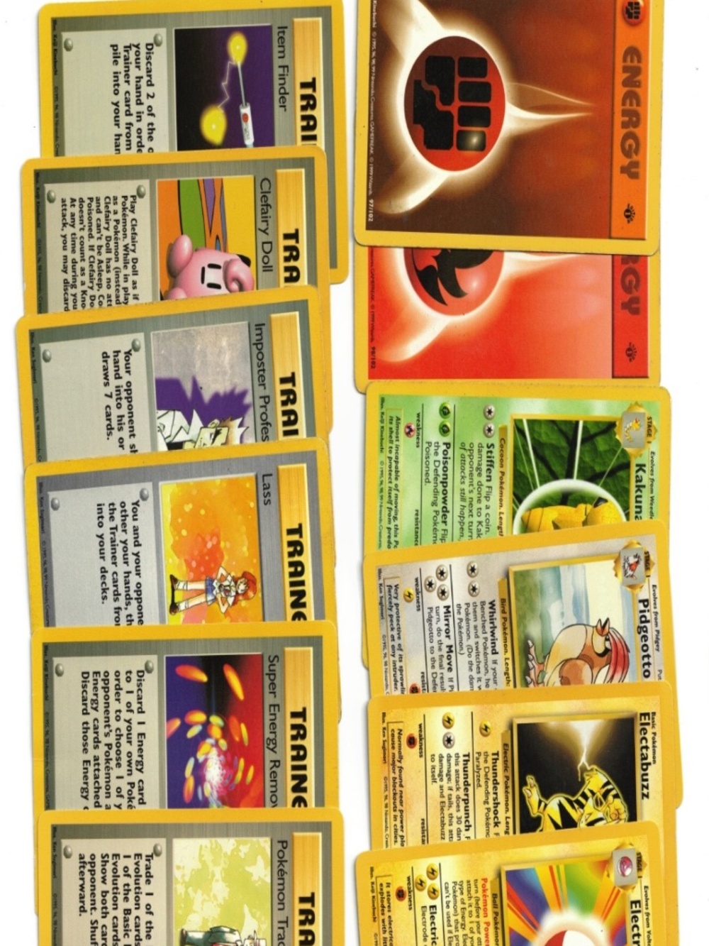 1999 Pokemon Base Set Card Lot 14 Cards WOTC LP Some Shadowless 1st Edition